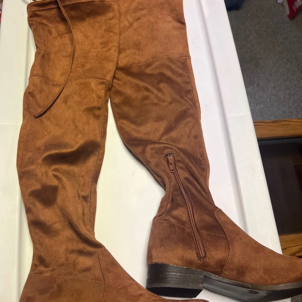 Chic Brown Over the Knee Boots